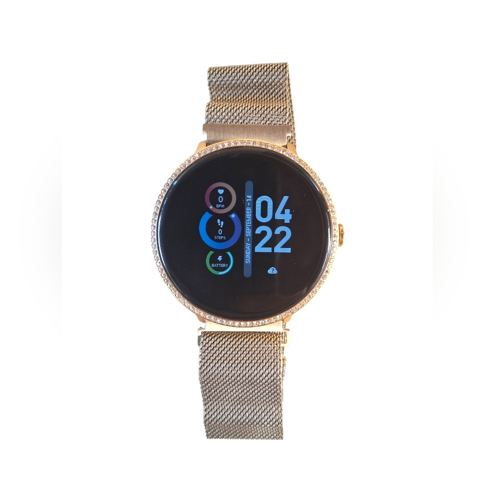 iTech Fusion 2 Smartwatch Gold Mesh Band